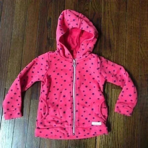 s.Oliver Girls 92 98 cm (2T) Hot Pink w/Navy Blue Stars Hoodie